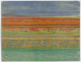 Richard Artschwager Landscape with Gridded Field