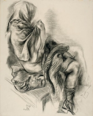George Grosz Draped Figure