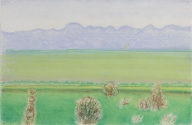 Richard Artschwager Landscape with Blue Mountains