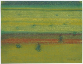Richard Artschwager Landscape with Bushes
