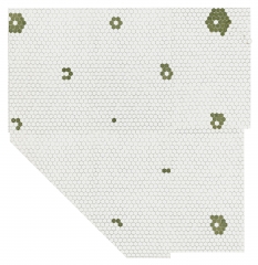 Julia Fish, First plan for floor [ floret ] &mdash; section one, 1998