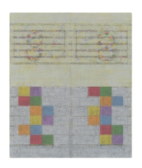 Julia Fish (b. 1950), Score for Threshold, SouthEast &ndash; Two [ spectrum in yellow ]&nbsp;, 2020-2022